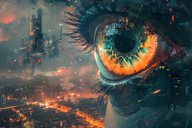 Free photo fantasy eye illustration