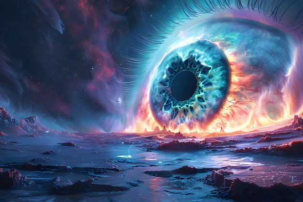 Fantasy eye illustration