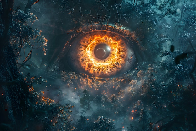 Free Photo fantasy eye illustration