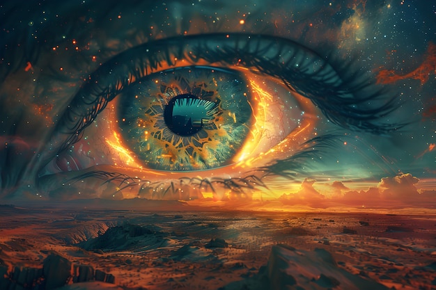 Fantasy eye illustration