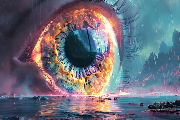 Free Photo fantasy eye illustration