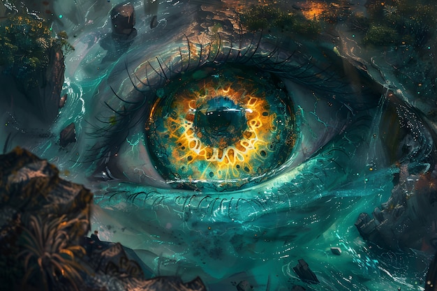 Fantasy eye illustration