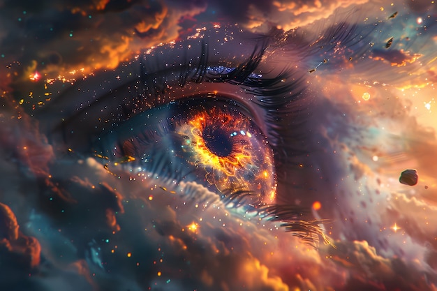 Fantasy eye illustration