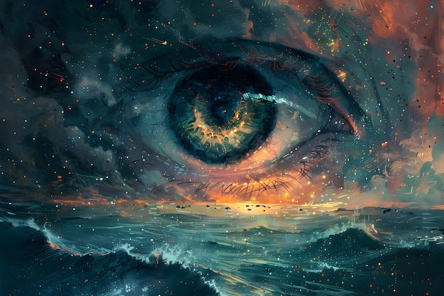 Free Photo fantasy eye illustration