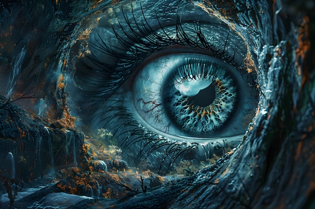 Free photo fantasy eye illustration