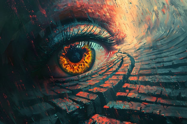 Fantasy eye illustration