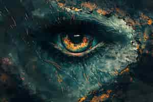 Free photo fantasy eye illustration