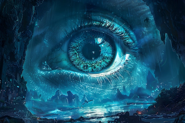 Fantasy eye illustration