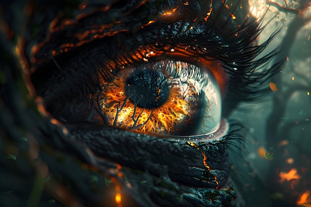 Fantasy eye illustration