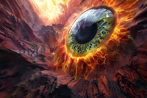 Free photo fantasy eye illustration