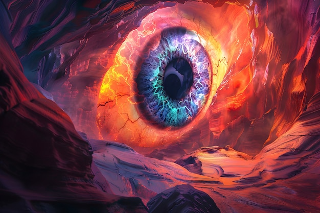 Free photo fantasy eye illustration