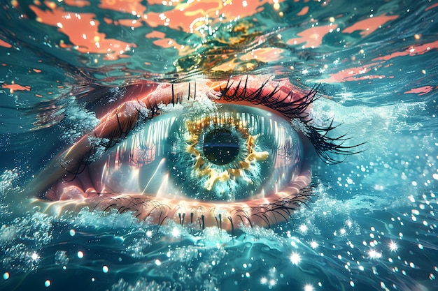 Free photo fantasy eye illustration