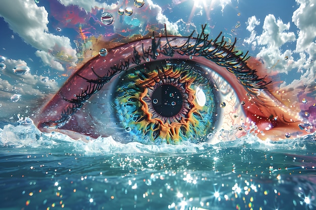 Free photo fantasy eye illustration