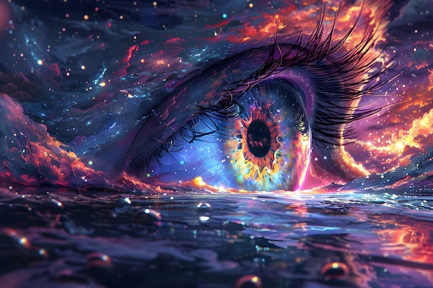 Fantasy eye illustration