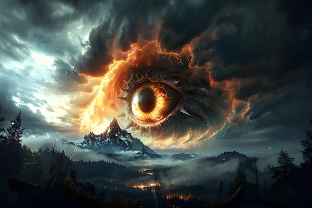 Fantasy eye illustration