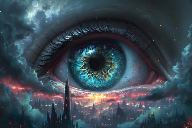 Fantasy eye illustration