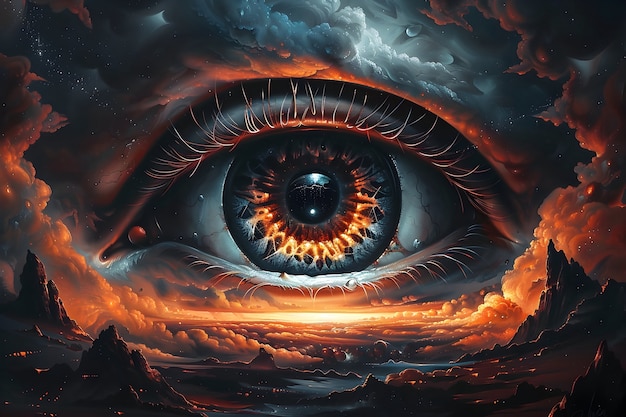 Free photo fantasy eye illustration