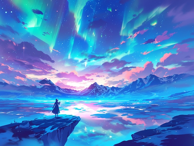 Fantasy magic landscape