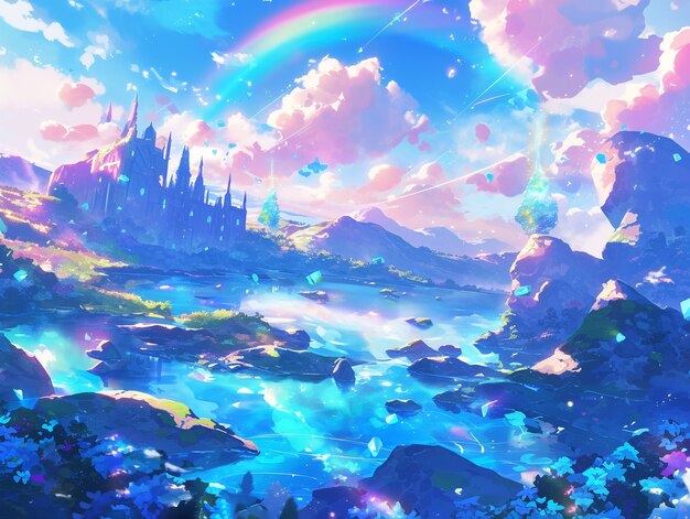 Fantasy magic landscape