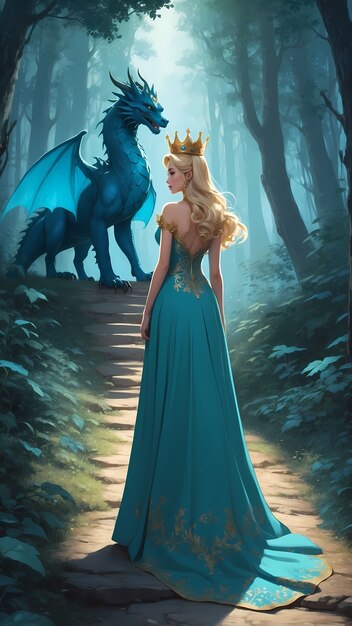 Fantasy princess digital illustration