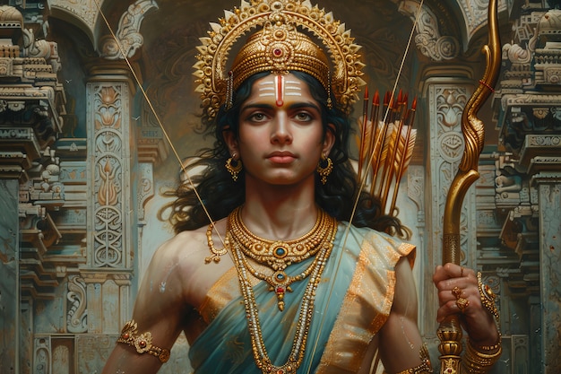 Free photo fantasy rama navami celebration