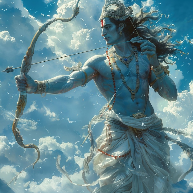 Free photo fantasy rama navami celebration