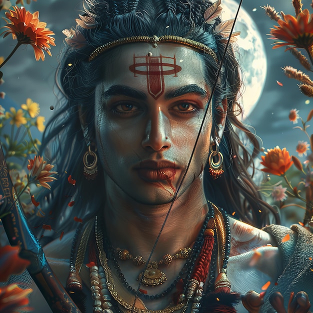 Free photo fantasy rama navami celebration