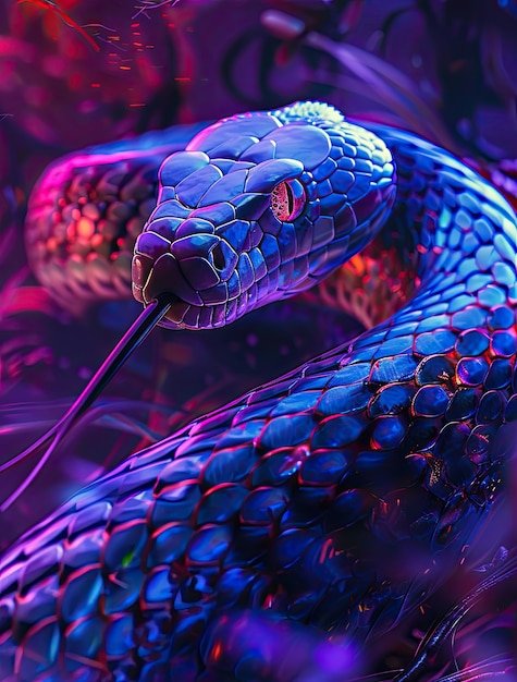 Fantasy snake illustration