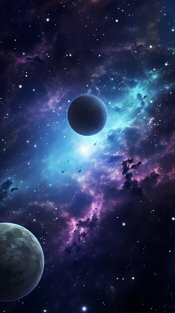 Fantasy style galaxy background