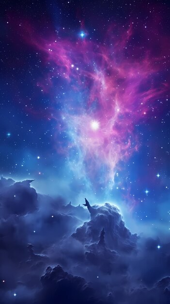 Fantasy style galaxy background