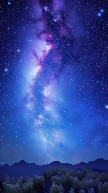 Fantasy style galaxy background