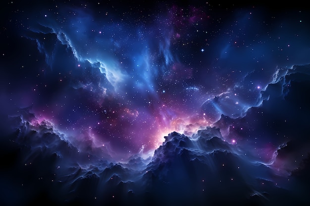 Fantasy style galaxy background