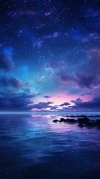 Free Photo fantasy style galaxy background