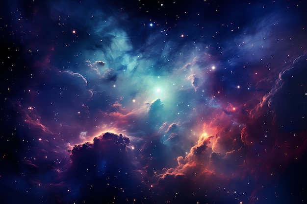 Fantasy style galaxy background