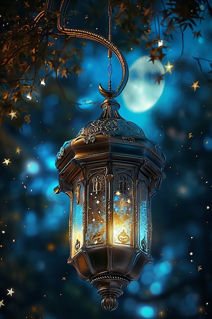 Fantasy style lantern for islamic ramadan celebration