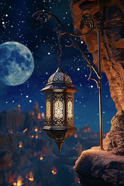 Fantasy style lantern for islamic ramadan celebration