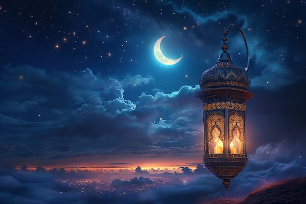 Fantasy style lantern for islamic ramadan celebration