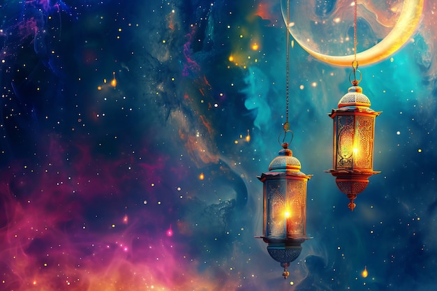 Free Photo fantasy style lantern for islamic ramadan celebration