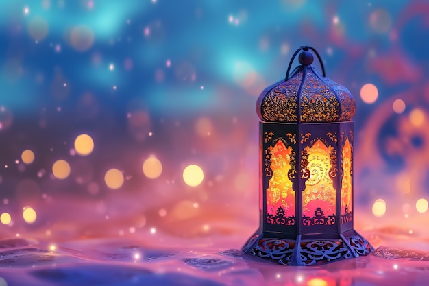 Free photo fantasy style lantern for islamic ramadan celebration