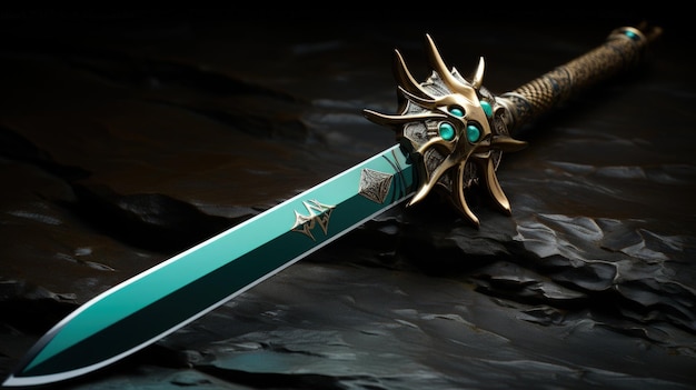 Free photo fantasy sword with a sharp blade