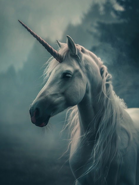 Fantasy unicorn head