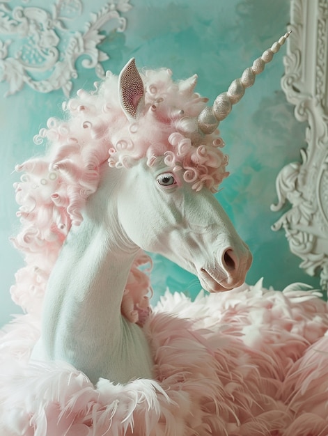 Free photo fantasy unicorn head