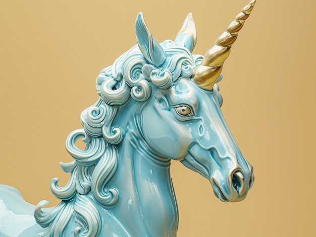 Free Photo fantasy unicorn head