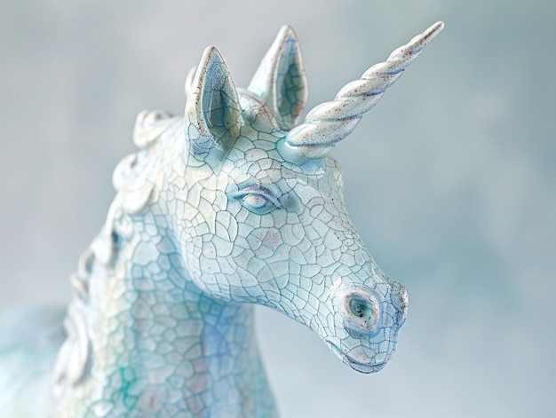 Free photo fantasy unicorn head