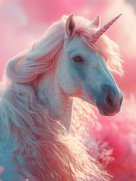 Free Photo fantasy unicorn head