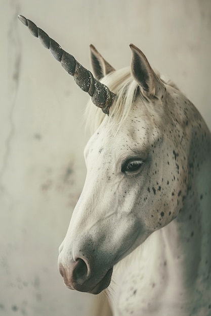 Free photo fantasy unicorn head