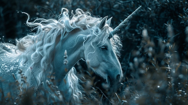 Free photo fantasy unicorn head