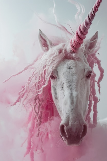 Free photo fantasy unicorn head