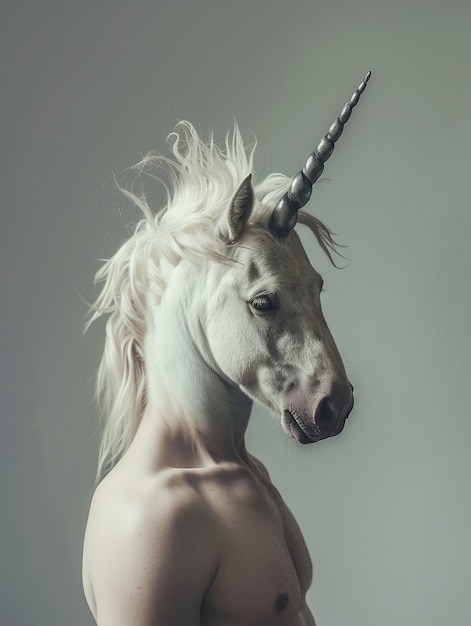 Fantasy unicorn head