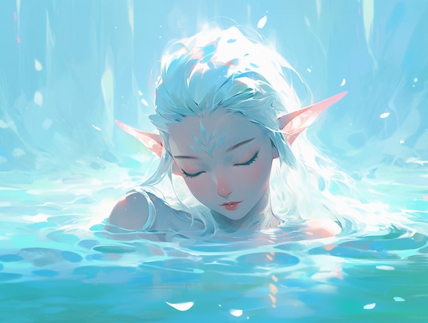 Fantasy water character